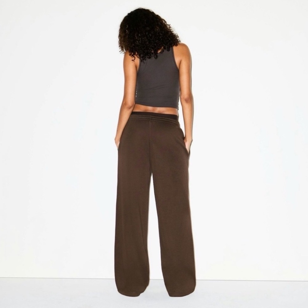 Skims Double Waistband Sweatpants in Dark Sepia NWT Size XS